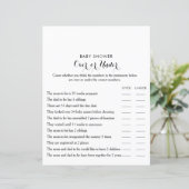 Moderne Kalligraphie über oder unter Babydusche (Stehend Vorderseite)