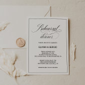 Moderne Kalligraphie und einfaches Abendessen mit  Einladung