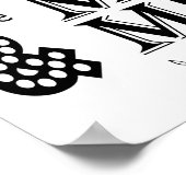 Moderne Kalligraphie Verlasse Ihre Wünsche drucken Poster (Ecke)