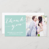 MODERNE KALLIGRAPHIE | VIELEN DANK FÜR IHRE FOTOKA DANKESKARTE (Vorne/Hinten)