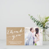 MODERNE KALLIGRAPHIE | VIELEN DANK FÜR IHRE FOTOKA DANKESKARTE (Stehend Vorderseite)