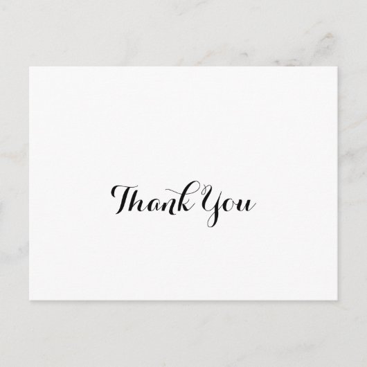 Moderne Kalligraphie Vielen Dank Postkarte (Vorderseite)