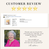 Moderne Kalligraphie Vollblutung Foto Hochzeit Dankeskarte