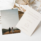 Moderne Kalligraphie Wir Got Verheiratete Foto Hoc Ankündigung