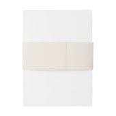 Moderne Kalligraphie Zeitlos Terracotta Hochzeit Einladungsbanderole (Rückseitenbeispiel)