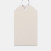 Moderne Kalligraphie Zeitlos Terracotta Hochzeit Geschenkanhänger (Rückseite)