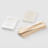 Moderne Kalligraphie zeitlose Goldhochzeit Timelin Fächer (Non-assembled)