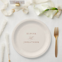 Moderne Kalligraphie zeitlose Terrakotta Hochzeit