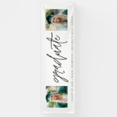 Moderne Kalligraphie Zwei Foto Abschluss Banner (Vertikal)