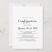 Moderne Kalligraphiebestätigung Einladung (Vorderseite)