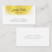 Moderne kalligraphierte trendy Gold Look Luxury El Visitenkarte (Vorne/Hinten)