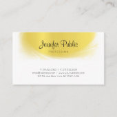 Moderne kalligraphierte trendy Gold Look Luxury El Visitenkarte (Vorderseite)