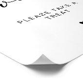 Moderne kalligraphische Babys sind eine süße Babyd Poster (Ecke)