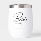 Moderne kalligraphische Bride Black ID1025 (Rückseite)