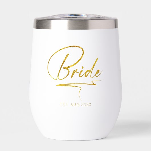Moderne kalligraphische Bride Gold-ID1025 (Vorderseite)