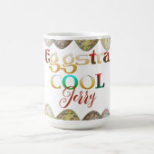 Moderne kalligraphische Egg-stra Cool Ostern Extra Kaffeetasse (Mittel)