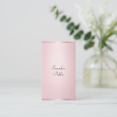 Moderne, kalligraphische, elegante Rose - Goldvorl Visitenkarte (Stehend Vorderseite)