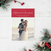 Moderne kalligraphische Feiertagsverkündung Feiertagskarte