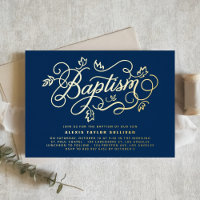 Moderne kalligraphische Foliage Lettering Blaue Ta