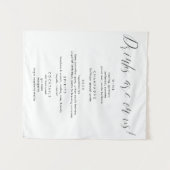 Moderne kalligraphische Getränke auf unserer Hochz Wandteppich (Vorderseite (Horizontal))