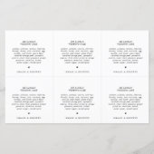 Moderne kalligraphische Hochzeit Danke Ihnen für d (Rückseite)