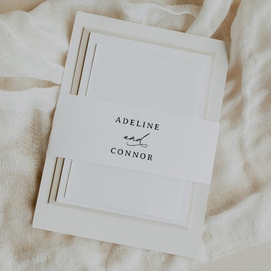 Moderne kalligraphische Hochzeit Einladungsbanderole