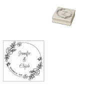 Moderne kalligraphische Hochzeit Gummistempel (Stempel)
