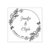 Moderne kalligraphische Hochzeit Gummistempel (Prägung)