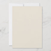 Moderne kalligraphische Hochzeit ohne Gold und Wei Einladung (Rückseite)