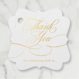 Moderne kalligraphische Hochzeit ohne Gold und Wei Geschenkanhänger