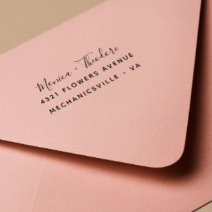 Moderne kalligraphische Hochzeit Permastempel