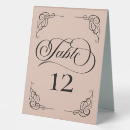 Moderne kalligraphische Hochzeiten Tischnummern Be Tischaufsteller