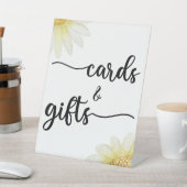 Moderne kalligraphische Hochzeitkarten und Geschen Sockelschild (In SItu)