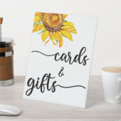 Moderne kalligraphische Hochzeitkarten und Geschen Sockelschild (In SItu)