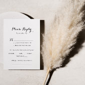 Moderne kalligraphische Hochzeitmenü-UAWG RSVP Karte