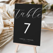 Moderne kalligraphische Hochzeitskarte für Tischnu Tischnummer