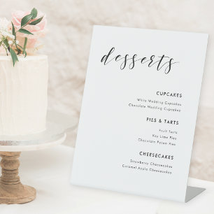 Moderne kalligraphische Hochzeitskarte Sockelschild