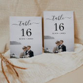 Moderne kalligraphische Hochzeitsstichtelei - Tisc Tischnummer