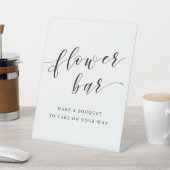 Moderne kalligraphische Hochzeitsstiftung Blume Ba Sockelschild (In SItu)
