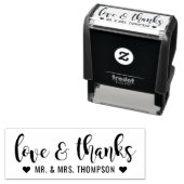 Moderne kalligraphische Hochzeitsstimmung - Liebe Permastempel (Beispiel)