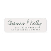 Moderne kalligraphische Hochzeitstempel (Vorne)