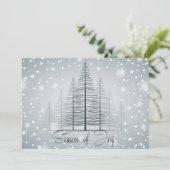 Moderne kalligraphische Jahreszeit der Joy Winter Einladung (Stehend Vorderseite)