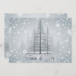 Moderne kalligraphische Jahreszeit der Joy Winter  Einladung