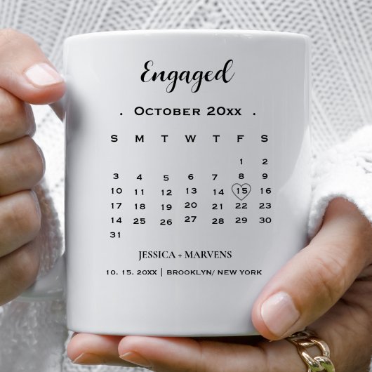 Moderne kalligraphische Kalender, nicht fotografie Kaffeetasse