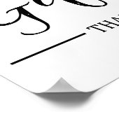 Moderne kalligraphische Karten und Geschenkpapier Poster (Ecke)