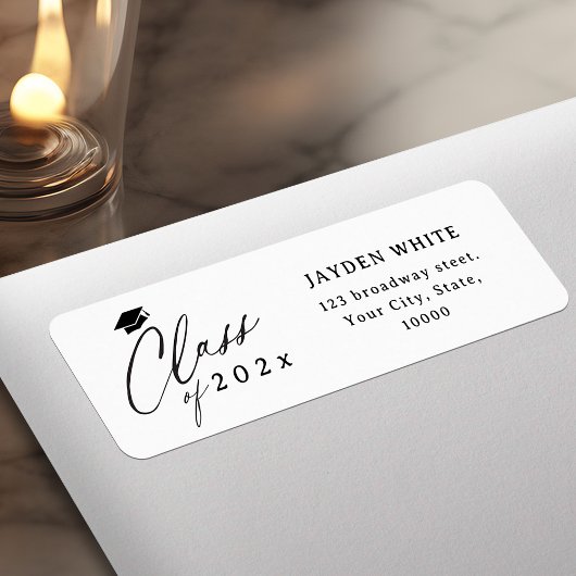 Moderne kalligraphische Klasse der Abschluss-Adres