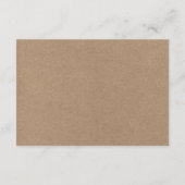 Moderne kalligraphische Kraft Hochzeitdetails Begleitkarte (Rückseite)