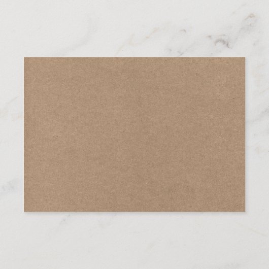 Moderne kalligraphische Kraft Hochzeitdetails Begleitkarte (Rückseite)