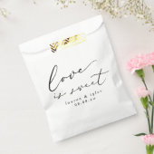 Moderne kalligraphische Liebe ist süße Hochzeit Geschenktütchen (Versiegelt)
