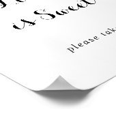 Moderne kalligraphische Liebe ist süßes Zeichen Poster (Ecke)